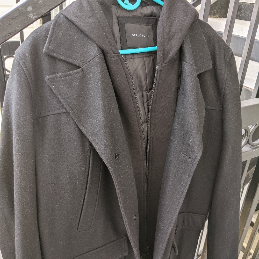 Gently used Black Peacoat